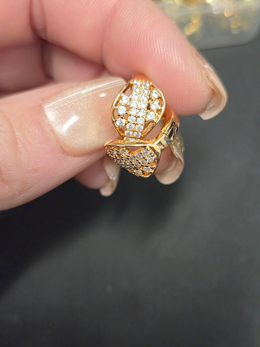 Earrings Hoop Gold Plated 14k