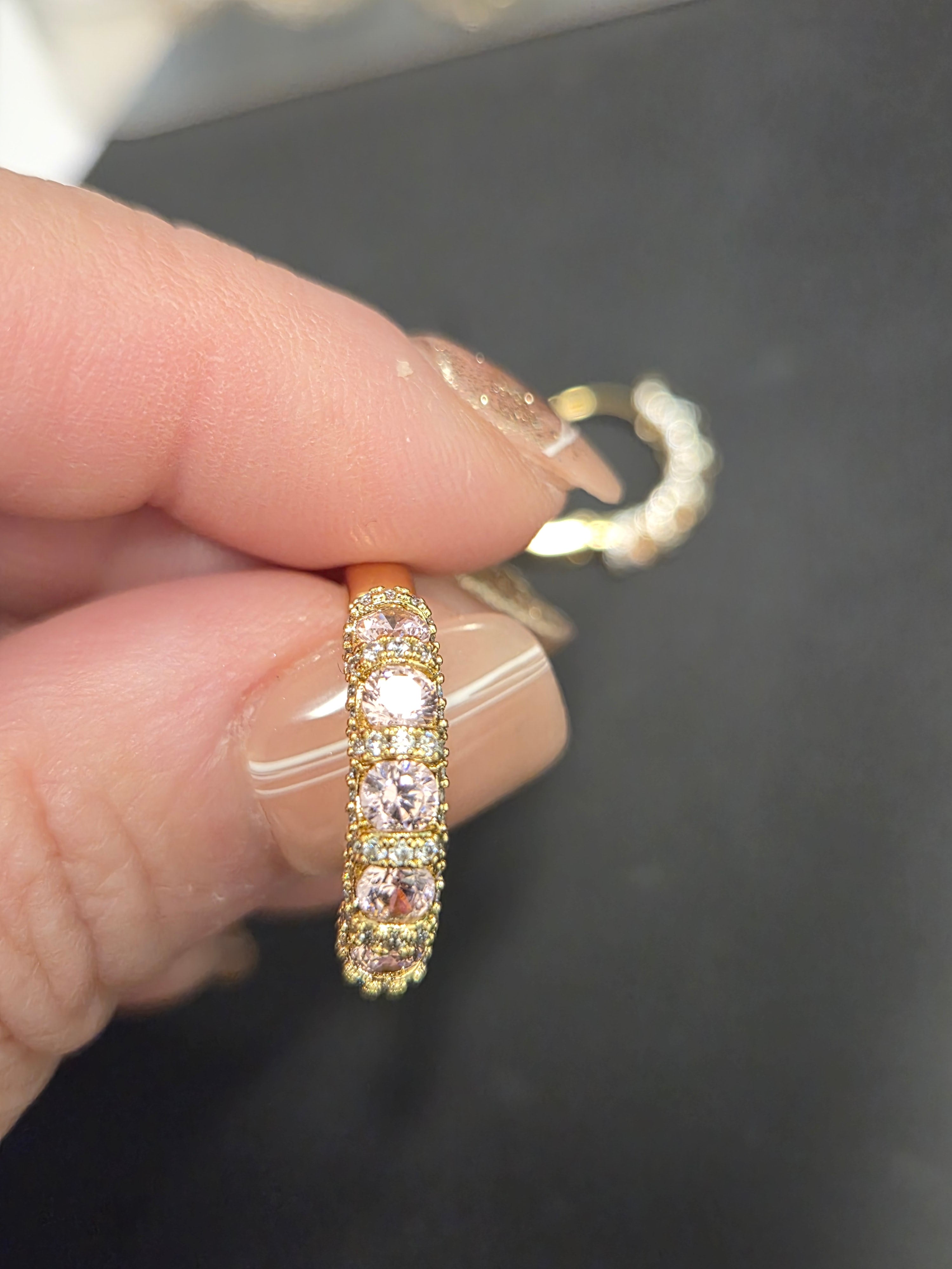 Earrings Hoop Gold Plated 14k