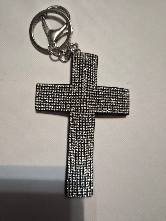 Keychain Gray Cross