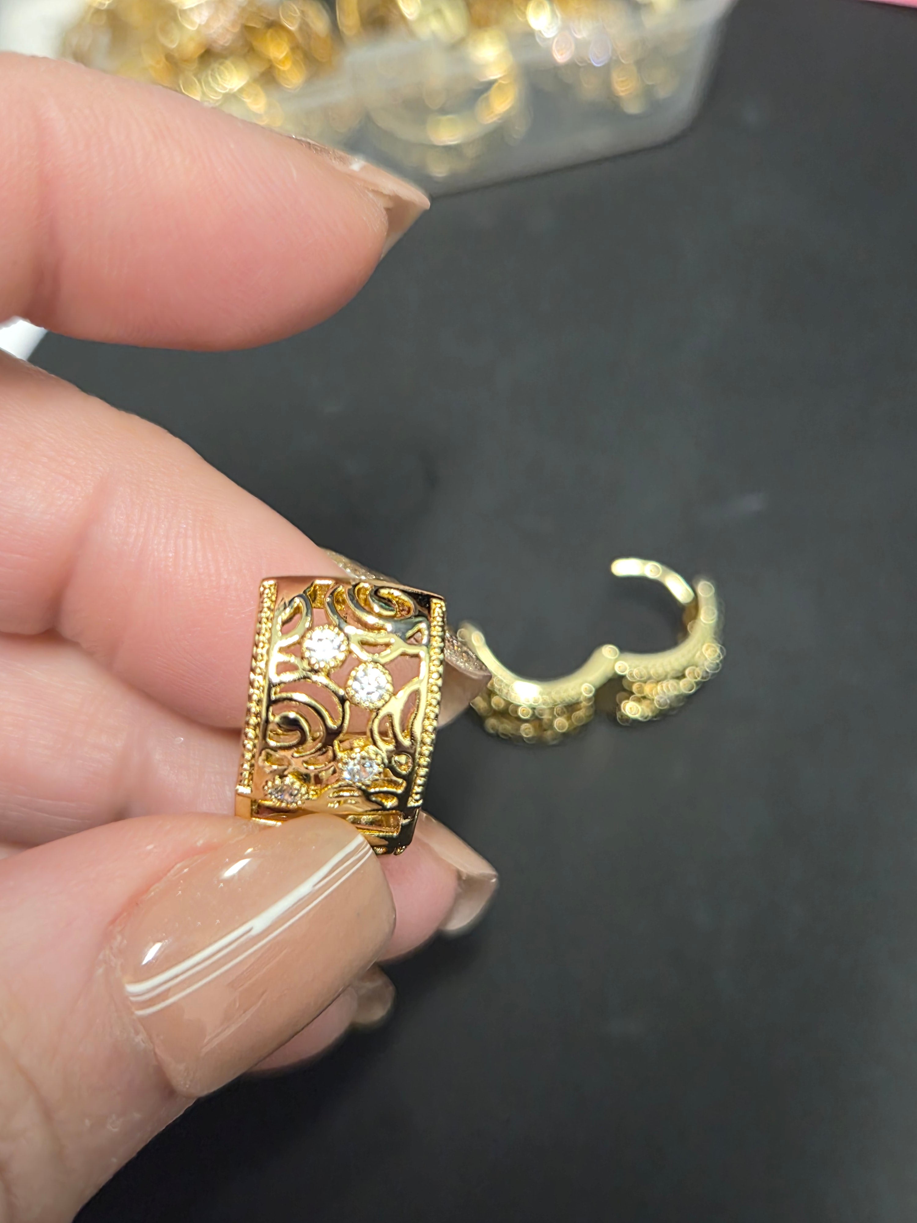 Earrings Hoop Gold Plated 14k