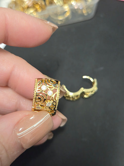 Earrings Hoop Gold Plated 14k